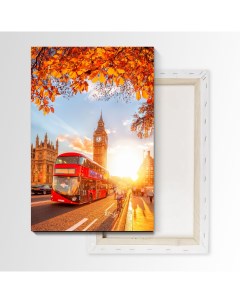 Картина Осень в Лондоне 105х70 см на холсте 426800830 Nobrand