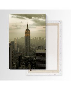 Картина Небоскреб в НьюхЙорке 105х70 см на холсте 754361672 Nobrand