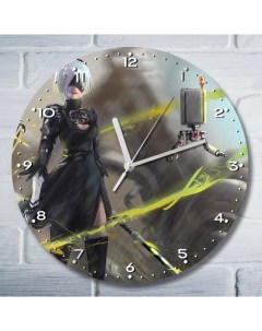 Настенные часы УФ Аниме NieR Automata ver1 1 5015 Бруталити