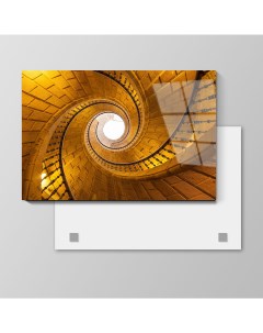 Картина Золотая лестница 60х40 см на стекле 777437126 Nobrand