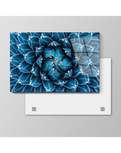 Картина Синий цветок 70х105 см на стекле 415060126 Nobrand