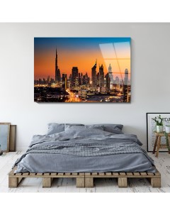 Картина Закат в Дубае 70х105 см на стекле 102069393 Nobrand