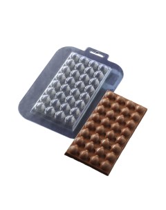 Форма для шоколада и конфет Шоколадная Массажка 16 5x8 5x1 6 см цвет прозрачный Nobrand