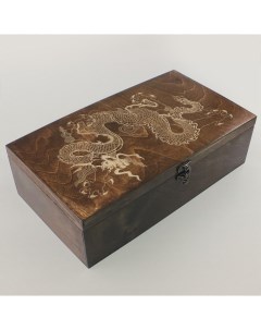 Коробка для чайных пакетиков 4 отделения азия драконы 1023 Бруталити