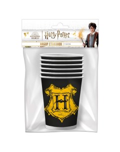 Набор бумажных стаканов Harry Potter гербы Хогвартса 250 мл 6 шт Nd play