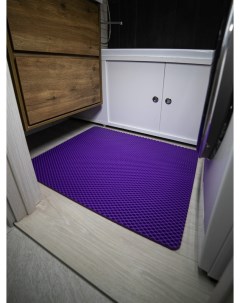 Коврик для ванной ЭВА 83х66 см фиолетовый ромб Cellmat