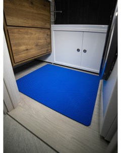 Коврик для ванной ЭВА 83х66 см синяя сота Cellmat