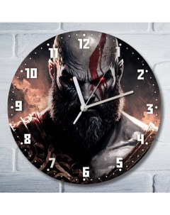 Настенные часы УФ Игра God Of War Ragnarok 8121 Бруталити
