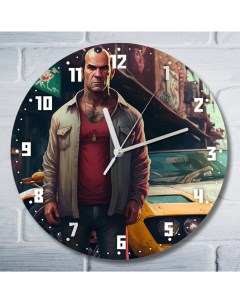 Настенные часы УФ Игра Grand Theft Auto V 8124 Бруталити