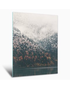 Картина на стекле Туманные горы AG 50х70 см Postermarket