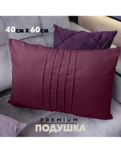 Декоративная подушка N1 с кантом вертикаль 40x60 см Velutto15 1 шт Берёзка