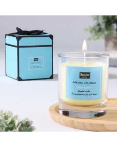 Свеча ароматическая Aroma Candle морская вода 8х9 см Nobrand
