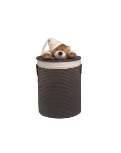 Корзина для хранения с игрушкой Медвежонок коричневая Handy home