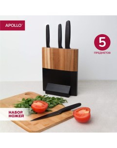 Набор ножей кухонных в подставке 4 предмета Genio Thor THR 004 Apollo