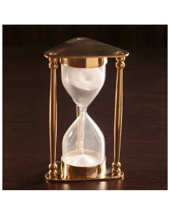 Песочные часы Меланта латунь стекло 5мин 8х8 5х14 5 см Sima-land