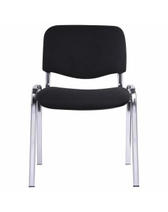 Офисный стул Изо хромированный каркас ткань черная С 11 В 14 Металл Кнр