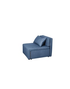 Кресло кровать Милена синий велюр 75х78х100 см Nobrand
