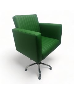 Парикмахерское кресло Фьюжн зеленый Гидравлика пятилучье Nobrand