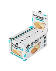 Протеиновое печенье Protein Biscuit 10 шт 40 гр вкус кокос миндаль Primebar
