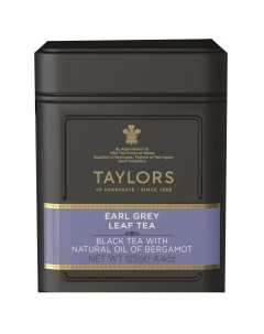 Чай черный Эрл Грей с ароматом бергамота листовой 125 г Taylors of harrogate