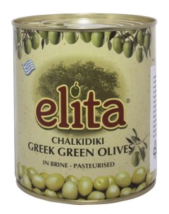 Греческие оливки без косточки Colossal 121 140 850мл ж б Греция Elita