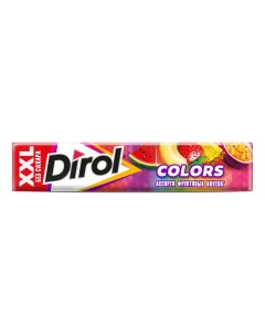 Жевательная резинка Colors XXL Ассорти фруктовых вкусов 19 г Dirol