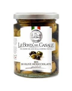 Оливки и маслины без косточки 280 г Le bonta del casale