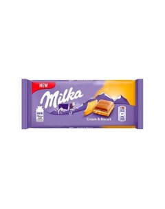 Плитка Cream Biscuit молочный шоколад 100 г Milka