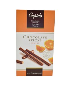 Шоколадные палочки Gupido с апельсином 125 г Hamlet