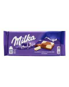 Плитка Счастливая корова молочный шоколад с белым шоколадом 100 г Milka