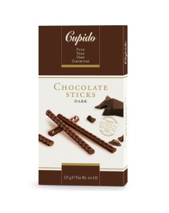 Шоколадные палочки Chocolate Sticks Dark 125 г Cupido