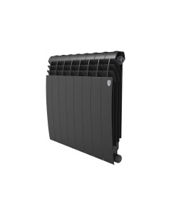 Радиатор BILINER 500 NoirSable 8 секций черный Royal thermo