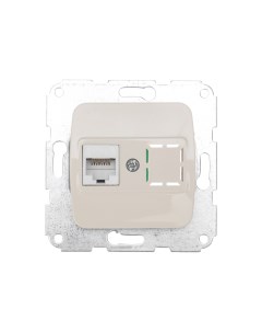 Розетка компьютерная KR 78 0253 DEA RJ45 бежевая 1 шт Kranz