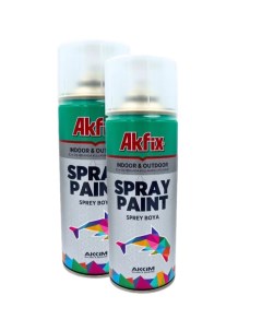Акриловая аэрозольная краска Spray Paint 400 мл RAL 7001 серебристо серая 2 шт Akfix