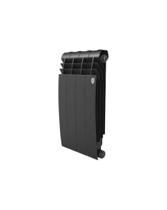 Радиатор BILINER 500 NoirSable 4 секции черный Royal thermo