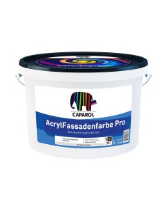 Краска фасадная Acryl Fassadenfarbe матовая база 1 белая 10 л Caparol