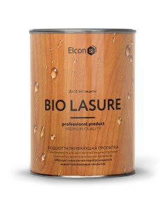 Пропитка для дерева Bio Lasure водоотталкивающая Осенний клен 900 мл Elcon