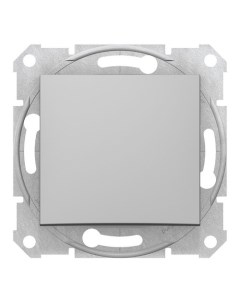 Sedna Переключатель одноклавишный в рамку алюминий схема 6 код SDN0400160 Schneider E Schneider electric