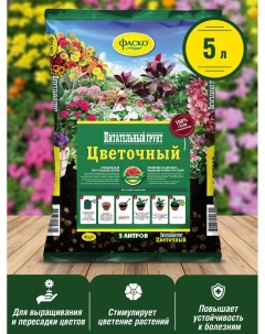 Грунт для комнатных растений Цветочный 662780 5л Фаско