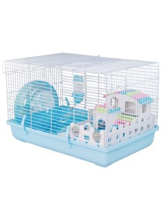 Клетка для грызунов Mouse синий пластик металл 47х30х30 см Не один дома