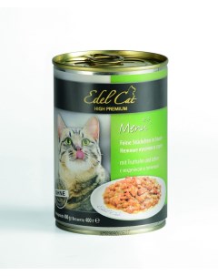 Влажный корм для кошек индейка и печень 400 г Edel cat