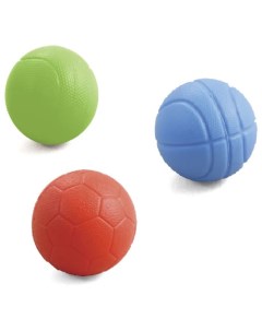 Набор игрушек для собак Мяч спортивный резина d60мм 12 шт Триол