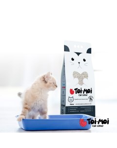 Наполнитель для кошачьих туалетов с активированным углем бентонитовый 9 7 кг Toi-moi