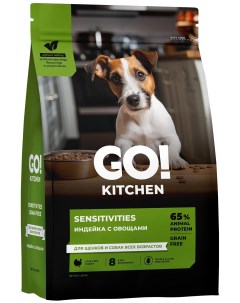 Сухой корм для собак с индейкой 1 59 кг Go kitchen