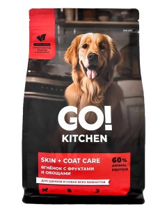 Сухой корм для собак всех возрастов с ягненком 1 59 кг Go kitchen