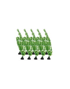 Декорация для аквариума Перистолистник зелёный пластик 10 шт 38 5 см Mobicent