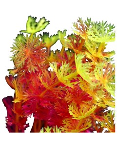 Растение искусственное аквариумное 3 х 13 см оранжевое Пижон аква
