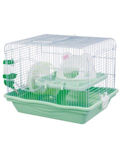 Клетка для грызунов Little Mouse зеленый пластик металл 37х27х30 см Не один дома