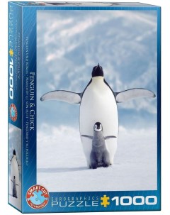 Пазл Пингвин с пингвиненком 1000 деталей Eurographics