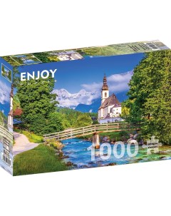 Пазл Enjoy 1000 дет Маленькая церковь в Рамзау Германия Enjoy puzzle